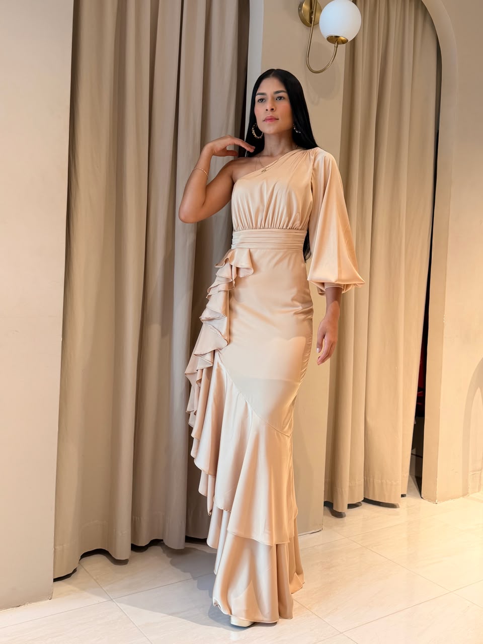 Vestido Stella Champagne