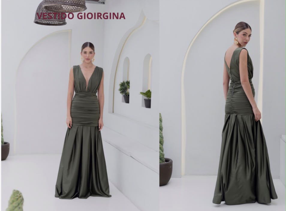 Vestido Georgina Verde Oliva