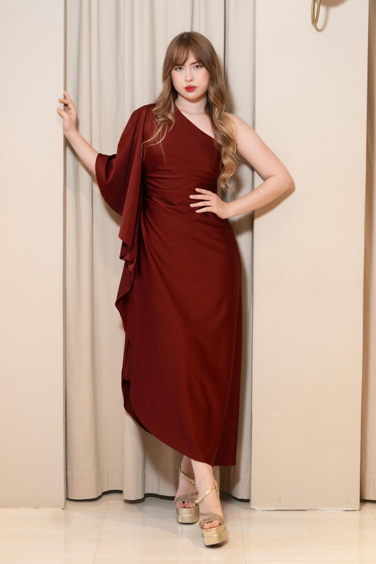 VESTIDO GEMMA TERRACOTA