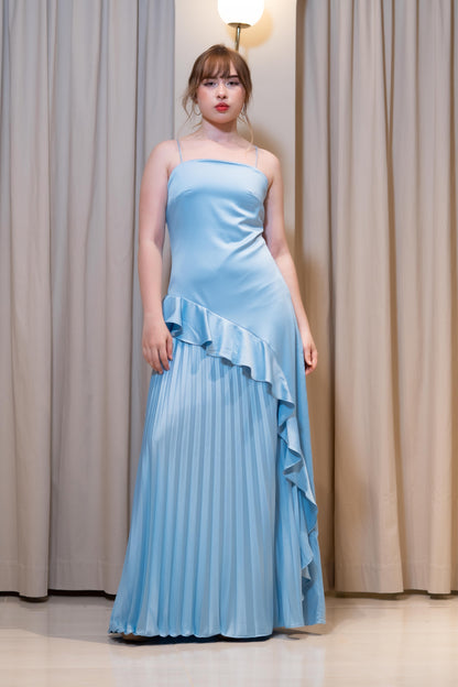 VESTIDO CAMELIA AZUL CELESTE