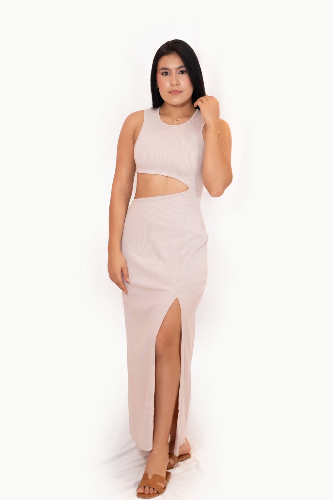 Vestido Beis