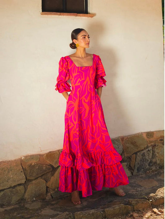 Vestido Fucsia