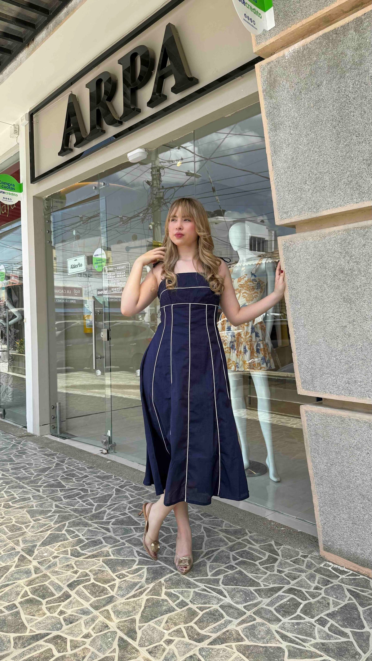 Vestido Julieth Azul Navi