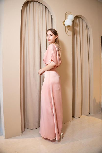 VESTIDO HORTENCIA PALO DE ROSA