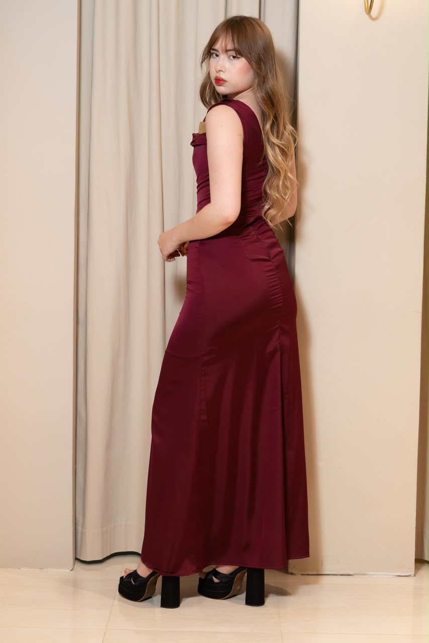 Vestido Liana Vinotinto